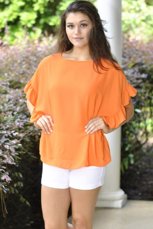 Ooh La La Top- Orange