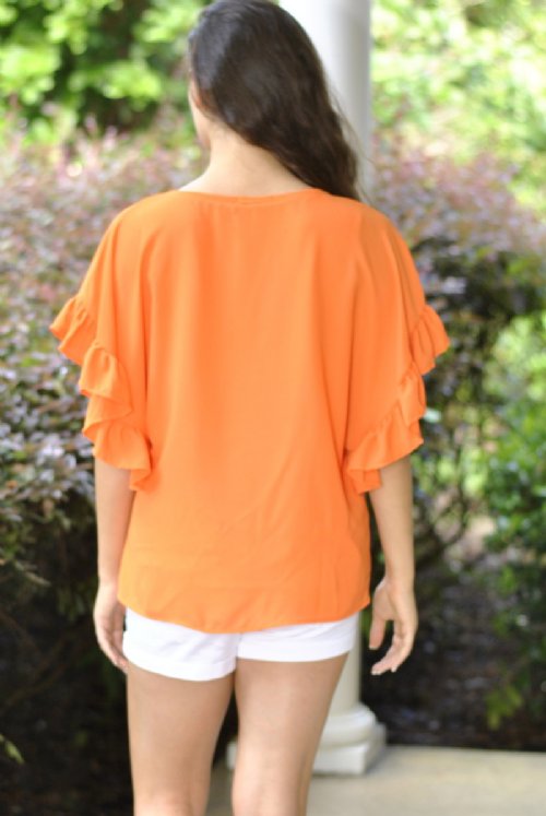 Ooh La La Top- Orange