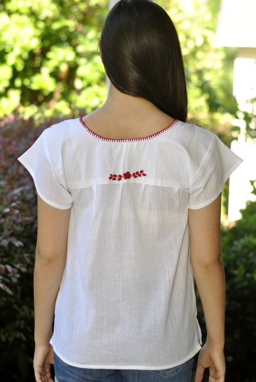 Embroidered Alabama Boho Top