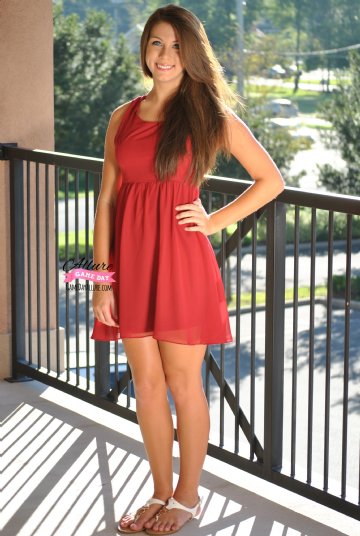 Cornerback Cutie Dress- Garnet/Black