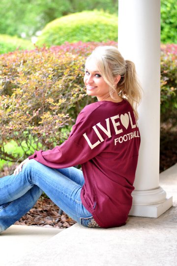 Football Spirit Jersey- Garnet/Gold