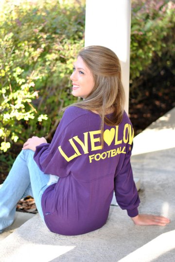 Football Spirit Jersey- Purple/Gold